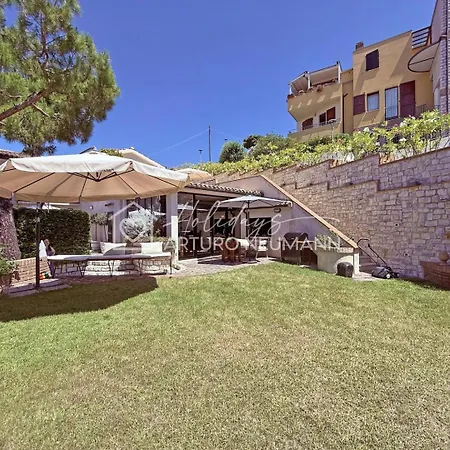 144 - Porzione Di In Originale Pietra Del Conero Con Meravigliosa Vista Mare Wifi Aria Condizionata White In Omaggio Dal Lun Al Ven Fino Al 2 Agosto 빌라 *