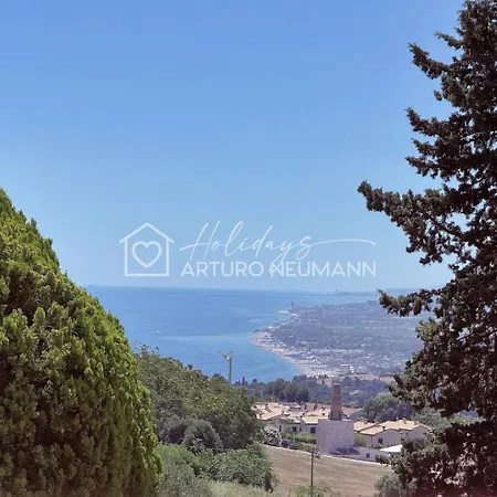 빌라 144 - Porzione Di In Originale Pietra Del Conero Con Meravigliosa Vista Mare Wifi Aria Condizionata White In Omaggio Dal Lun Al Ven Fino Al 2 Agosto 시롤로
